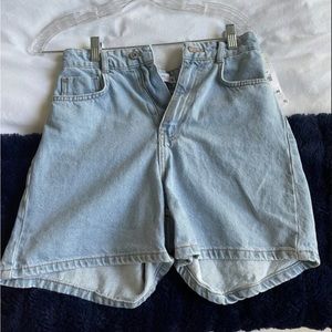zara mom jeans shorts